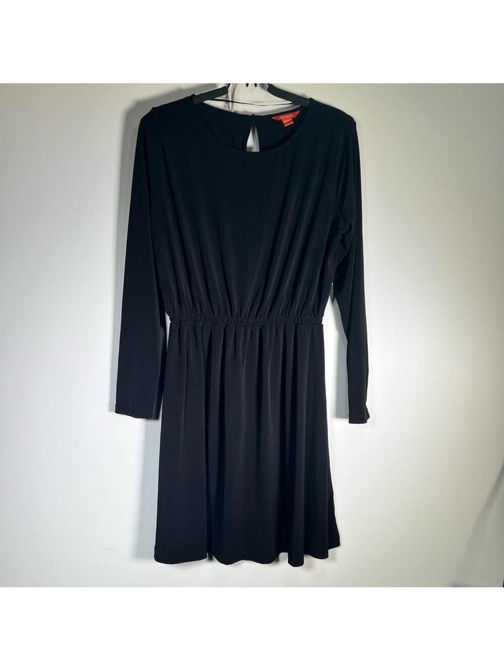 Joe Fresh Black Long Sleeve A-Line Dress